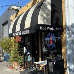 Exterior outside entrance of Hot Wok Bistro - San Mateo, California Exterior outside entrance of Hot Wok Bistro - San Mateo, California