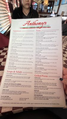 Menu photo 2 Anthony's Authentic Italian Cuisine Providence, RI