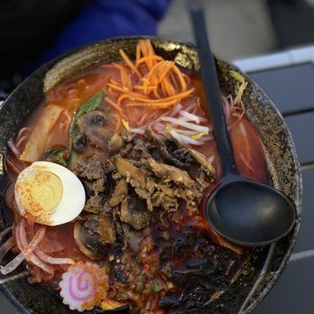 Blue Fish - Beef ramen with spicy sauce - Asian Fusion Near Me - Dearborn, Michigan