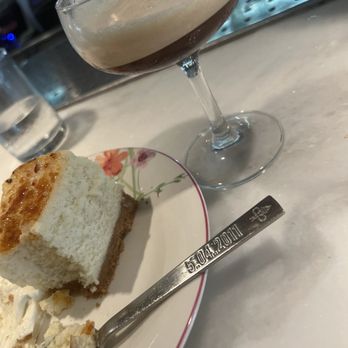 MoCo's Founding Farmers - Espresso martini and vanilla bean cheesecake. - New American Near Me - Potomac, Maryland MoCo's Founding Farmers - Espresso martini and vanilla bean cheesecake. - New American Near Me - Potomac, Maryland