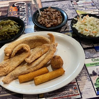 Dowd's Catfish and BBQ - Catfish dinner from the senior menu. It was delicious! - American Near Me - Lebanon, Missouri Dowd's Catfish and BBQ - Catfish dinner from the senior menu. It was delicious! - American Near Me - Lebanon, Missouri