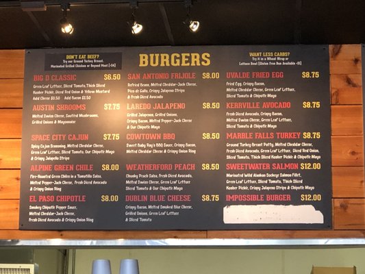 Menu photo 5 Big Burger Hudson Oaks, TX