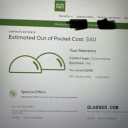 Fine Eyewear & Eye Care - This is my insurance, if only they had said they aren't in network or told me what's covered