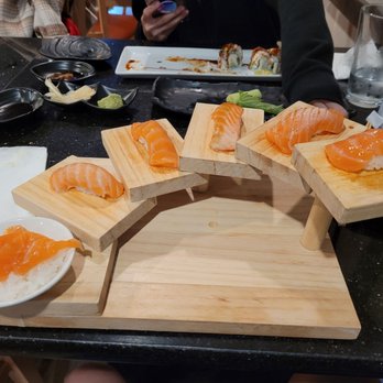 Sun Sushi - 6 step salmon $21.95 - Japanese Near Me - Santa Barbara, California