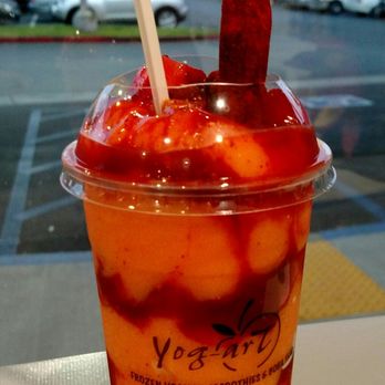 Yog-art - Medium sized mango strawberry chamoy drink - Juice Bars & Smoothies Near Me - San Diego, California Yog-art - Medium sized mango strawberry chamoy drink - Juice Bars & Smoothies Near Me - San Diego, California