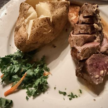 The Hoffman House - Let of lamb with baked potato and fresh parsley - American Near Me - Kingston, New York The Hoffman House - Let of lamb with baked potato and fresh parsley - American Near Me - Kingston, New York