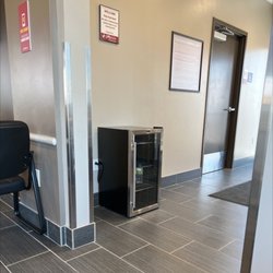 Jiffy Lube - Fridge with bottled water