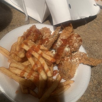 Chicken Plus - Wings with mild sauce and lemon pepper seasoning. - Chicken Shop Near Me - Houston, Texas