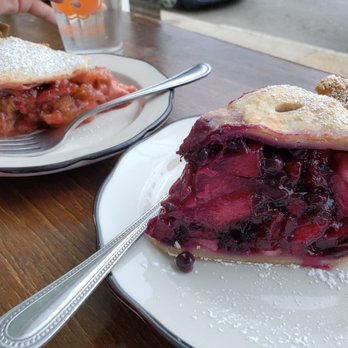 Proper Pie - Strawberry pie to the left, blueberry apple to the right. - Desserts Near Me - Richmond, Virginia Proper Pie - Strawberry pie to the left, blueberry apple to the right. - Desserts Near Me - Richmond, Virginia