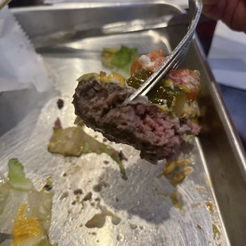 The Loophole - Burger minus the bun.  Perfect medium - Bars Near Me - Denton, Texas