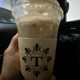 Turon iced latte