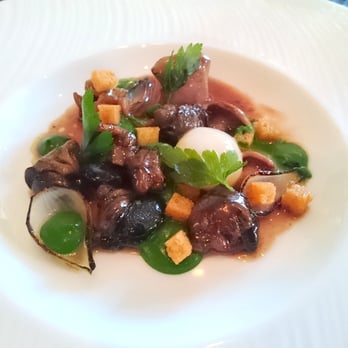 Alo Restaurant - Burgundy Snails, Bluefoot Chantrelles, Parsley, Quail Egg - Bars Near Me - Toronto, Ontario