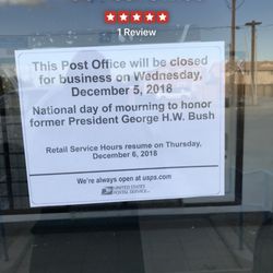 US Post Office - It's wonderful that we take a day to honor former President George H. W. Bush, 41st President of the United States.
