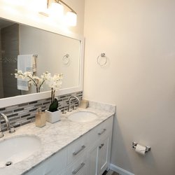 White Marble Vanity top & Tile