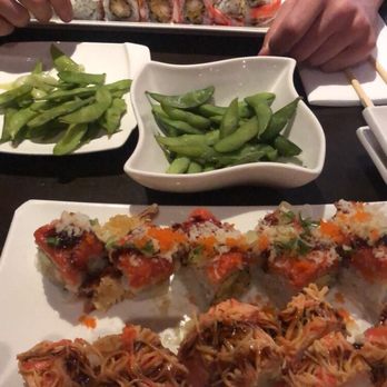 Masago - Volcano roll, dragon roll, edamame, spicy kani roll, kani tempura roll - Japanese Near Me - Morristown, New Jersey