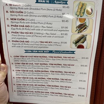 Com Tam Dat Thanh - 04.22.21 Appetizers and Special Combos - Vietnamese Near Me - Sacramento, California Com Tam Dat Thanh - 04.22.21 Appetizers and Special Combos - Vietnamese Near Me - Sacramento, California