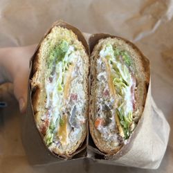 Cafe 53 - Spicy tuna avocado on wheat