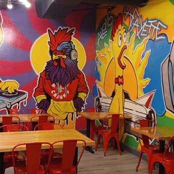 Blazin' Hot Chicken - Cool wall decor!!! - Chicken Shop Near Me - Lafayette, Louisiana