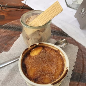 Ristorante 1744 - Creme brûlée with hazelnut ice cream - Italian Near Me - Seligenstadt, HE