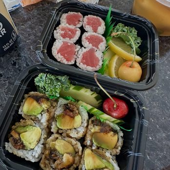 Blue Fish - Eel and avocado Roll - Japanese Near Me - Ocean City, Maryland Blue Fish - Eel and avocado Roll - Japanese Near Me - Ocean City, Maryland