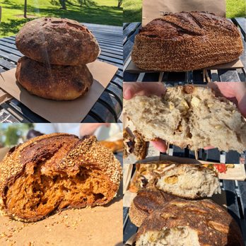 The Burque Bakehouse - Red chile loaf, pistachio pear cardamom loaf, pinon pecorino black pepper loaf - Bakeries Near Me - Albuquerque, New Mexico
