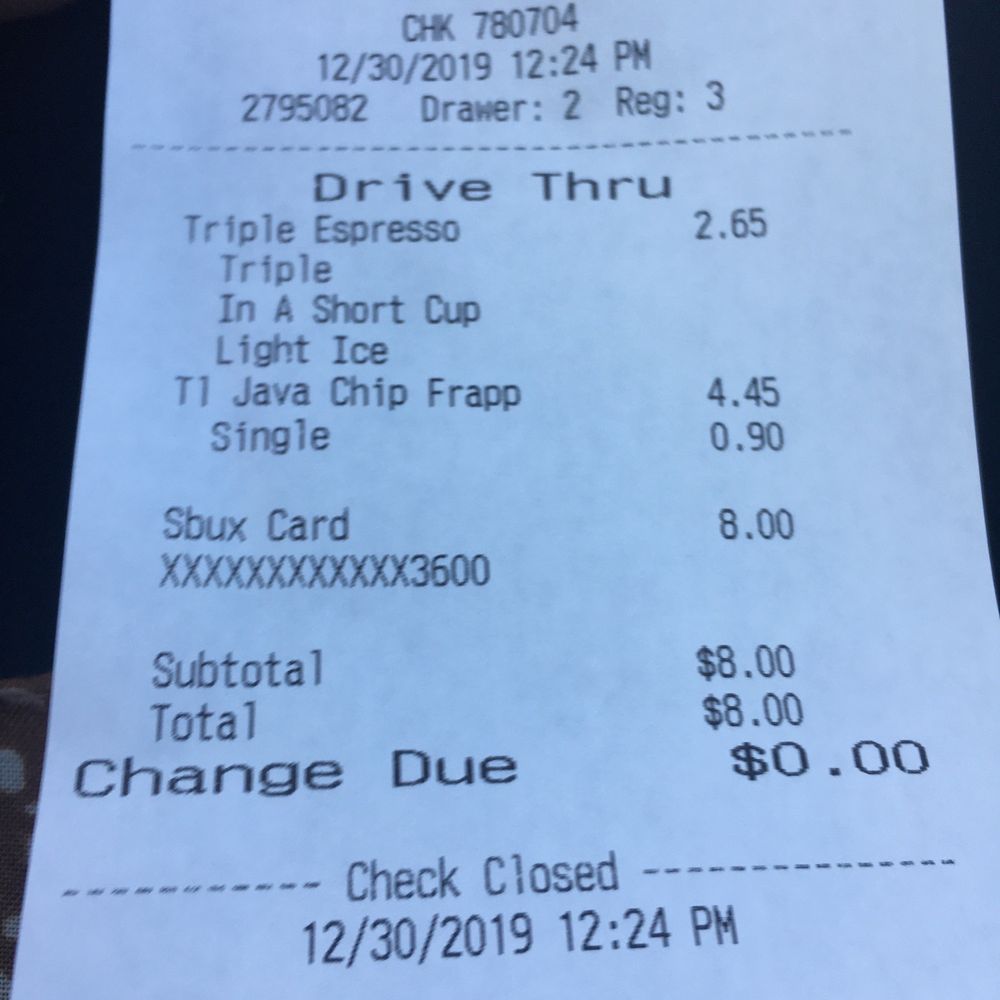 Starbucks - More than a 15 min wait for this - Coffee & Tea Near Me - Chino, California