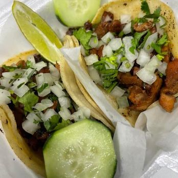 Tacos Los Potrillos - two tacoss with onions and cucumbers - Food Trucks Near Me - Buckeye, Arizona Tacos Los Potrillos - two tacoss with onions and cucumbers - Food Trucks Near Me - Buckeye, Arizona