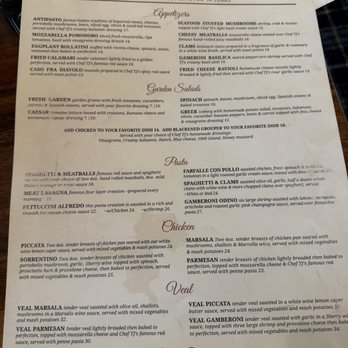 TJ's Italian Cafe - Italian Near Me - Indian Rocks Beach, Florida