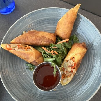 Schooners Monterey - Lobster Spring Roll - Seafood Near Me - Monterey, California Schooners Monterey - Lobster Spring Roll - Seafood Near Me - Monterey, California