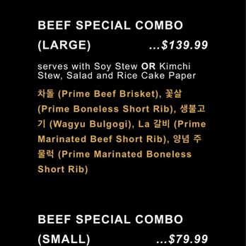Hodori BBQ - Beef combo menu - Korean Near Me - Arcadia, California Hodori BBQ - Beef combo menu - Korean Near Me - Arcadia, California
