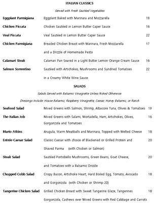 Menu photo 3 Mario's Portofino Reno, NV Menu photo 3 Mario's Portofino Reno, NV