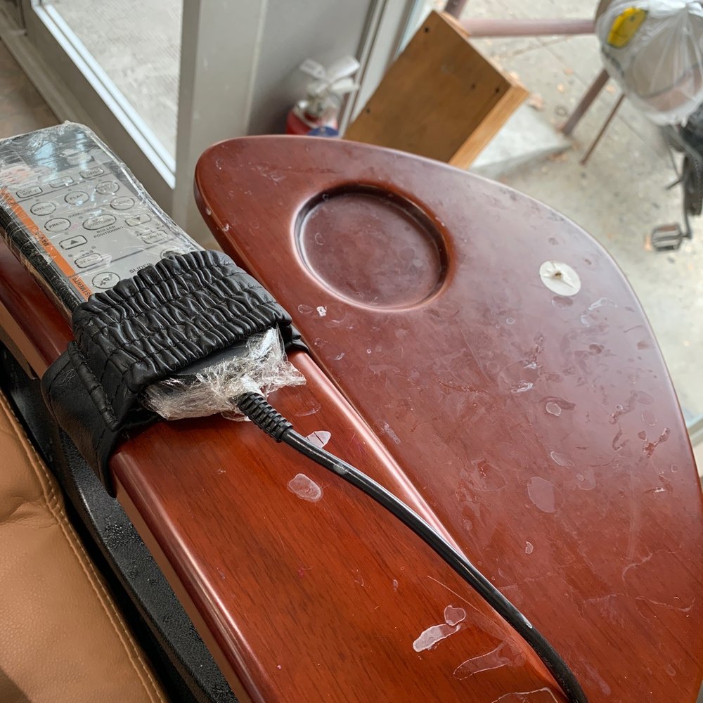 Dirty pedicure chair. Dirty pedicure chair.