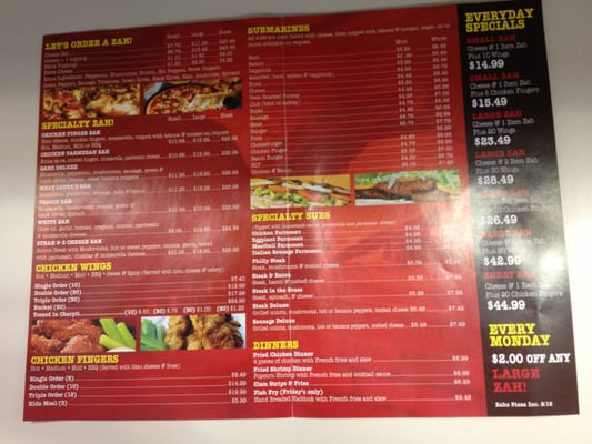 Menu photo 7 Zahz Pizza Cheektowaga, NY