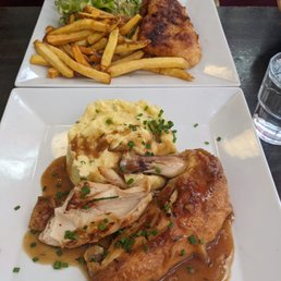 Chicken and mashed potatoes, best mashed potatoes I've ever had! Chicken and mashed potatoes, best mashed potatoes I've ever had!