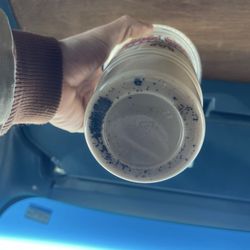 McDonald's - Table spoon of coffee grounds in Iced Coffee