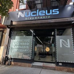 Exterior outside entrance of Nucleus Dispensary - Brand new just opened. 05/01/25 - New York, New York Exterior outside entrance of Nucleus Dispensary - Brand new just opened. 05/01/25 - New York, New York