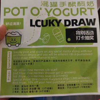 Pot O' Yogurt - grand opening contest - Ice Cream & Frozen Yogurt Near Me - Richmond, British Columbia Pot O' Yogurt - grand opening contest - Ice Cream & Frozen Yogurt Near Me - Richmond, British Columbia