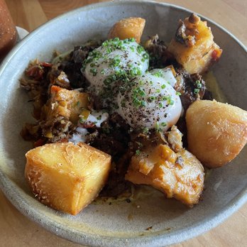 Squable - Oyster Mushroom Hash - Modern European Near Me - Houston, Texas