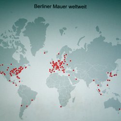 Berliner Mauer Erinnerungsstück - Wall parts of the Berlin Wall in the whole world. Source: https://the-wall-net.org/project/