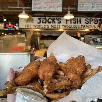 Jack's Fish Spot - Regular cod fish with chips - Seafood Markets Near Me - Seattle, Washington Jack's Fish Spot - Regular cod fish with chips - Seafood Markets Near Me - Seattle, Washington