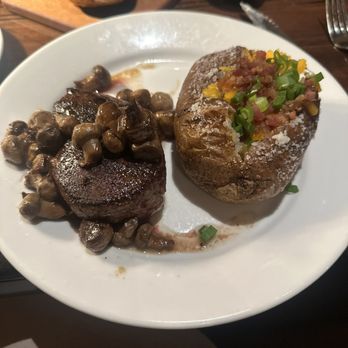 LongHorn Steakhouse - Filet and loaded potato - Steakhouses Near Me - Greensboro, North Carolina