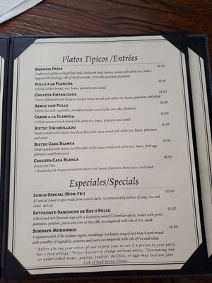 Menu photo 7 Casa Blanca Nashua, NH