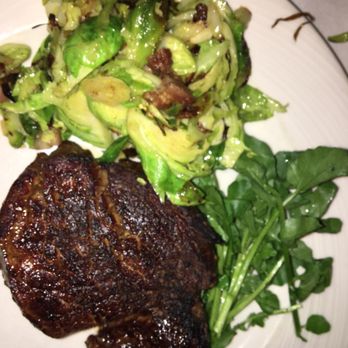 Bobby Van's Steakhouse - Petit Filet and Brussel Sprouts (Minus blue cheese) - Steakhouses Near Me - Washington, DC, District of Columbia
