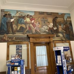 US Post Office - Famous mural by Alan Tompkins
