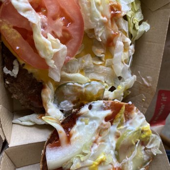 McDonald's - Double quarter pile of disassembled trash with way too much mayo - Fast Food Near Me - Lahaina, Hawaii