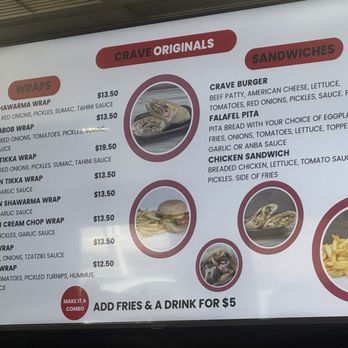 Crave Mediterranean Grill - Menu - Salad Near Me - El Cajon, California Crave Mediterranean Grill - Menu - Salad Near Me - El Cajon, California