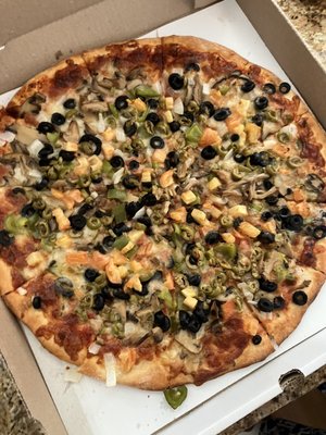 Photo of Gino's Pizzeria & Restaurant - Keego Harbor, MI, US. Vegetarian Pizza