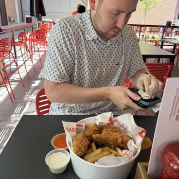 SugarBird - The Bird & Sugar Combo - Tenders, fries, donut, dipping sauce - Chicken Shop Near Me - Pittsburgh, Pennsylvania