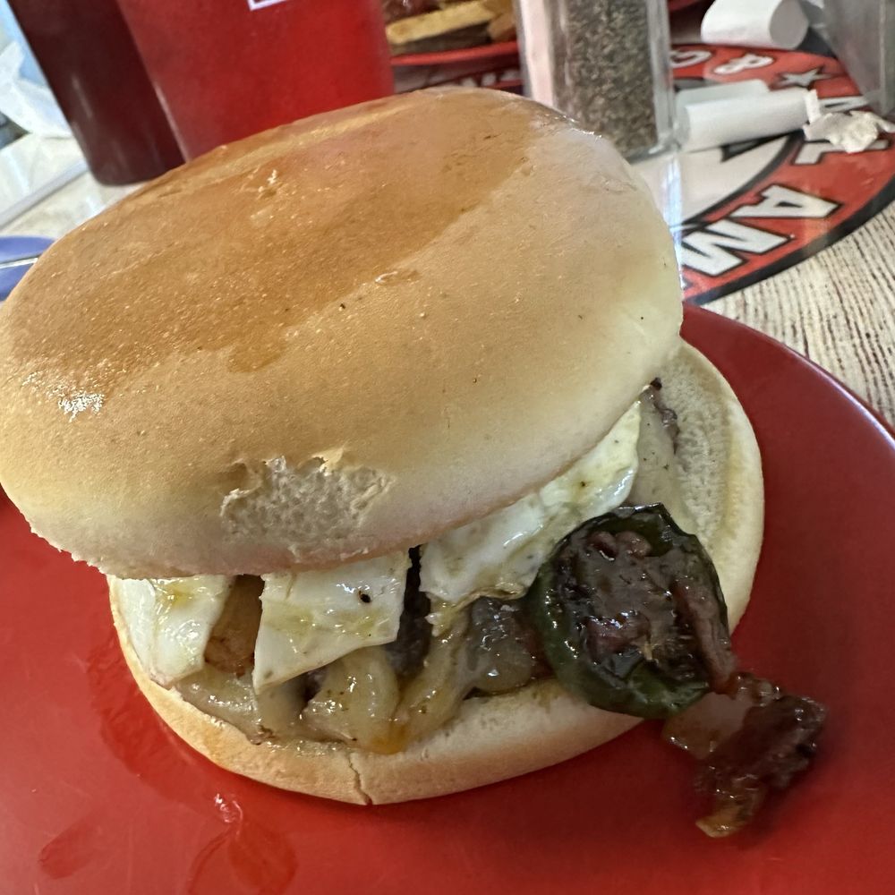 All American Eatery & Catering Co. - Caribbean Spyke Dykes Jerk Burger - American Near Me - Lubbock, Texas All American Eatery & Catering Co. - Caribbean Spyke Dykes Jerk Burger - American Near Me - Lubbock, Texas