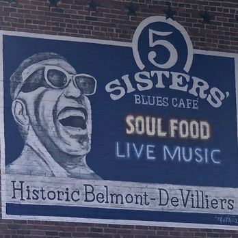 Five Sisters Blues Cafe - Building sign - Southern Near Me - Pensacola, Florida